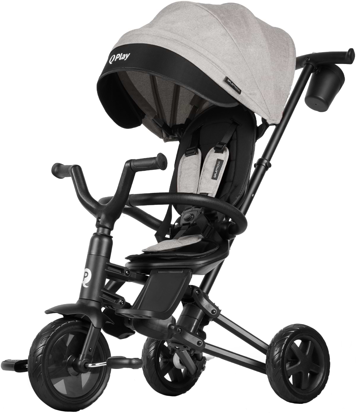 Триколісний велосипед Qplay Nova Niello Grey (S700-6NovaNielloGrey)